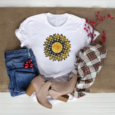 Gingham Sunflower